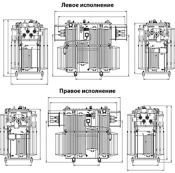Фото чертежа ТМЗ 2500/10/0,4